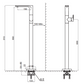 pedestal basin faucet: 71901C